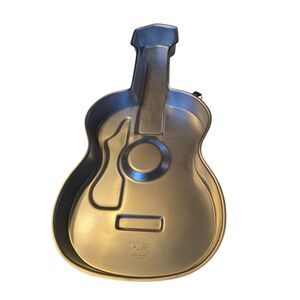 Vintage Wilton Aluminum Guitar Cake Pan 502-925 17” X 9” 1971